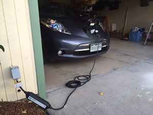 Hybrid Car Charging at Home
