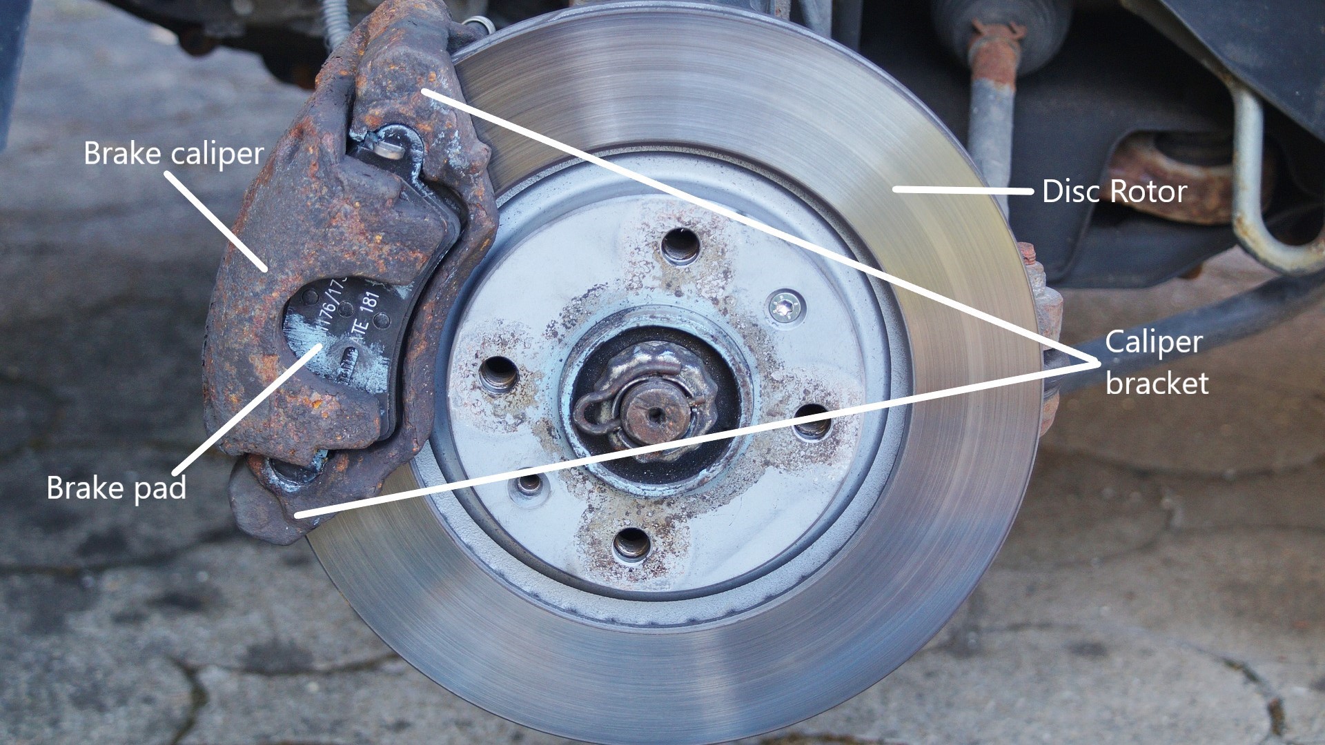 why does rear disk stick on 96 mustang gt