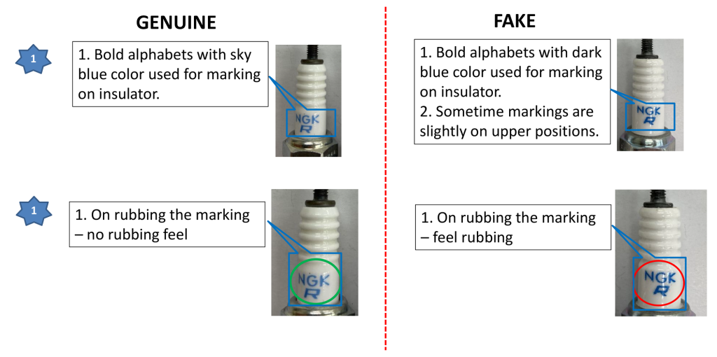 How to Identify Original NGK Spark Plugs