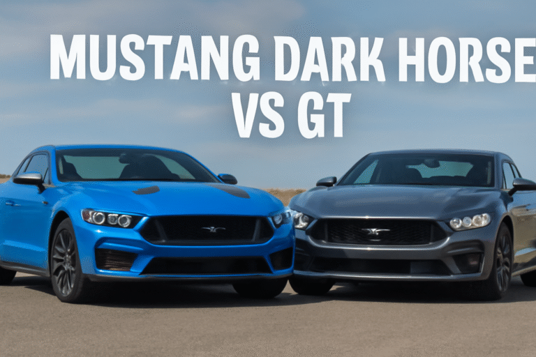 Mustang Dark Horse vs GT