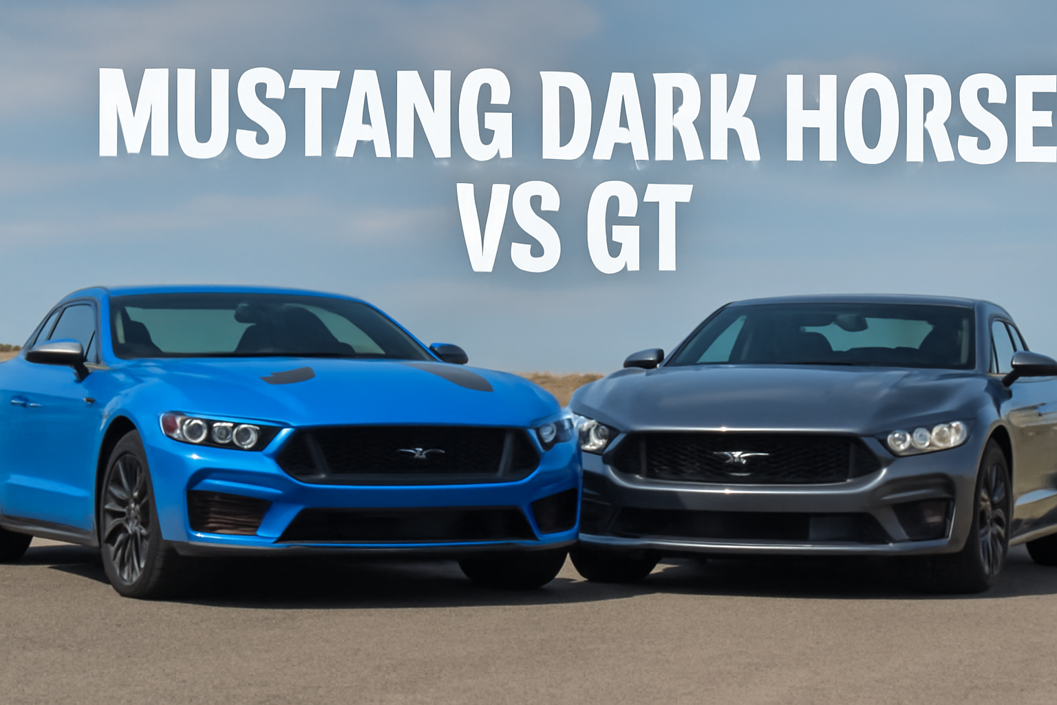 Mustang Dark Horse vs GT