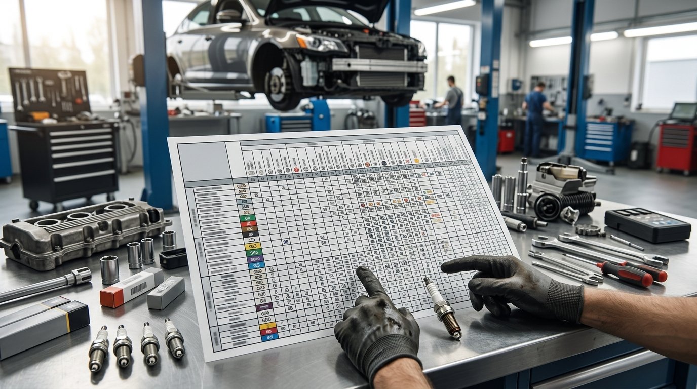 E3 Spark Plug Cross Reference Chart